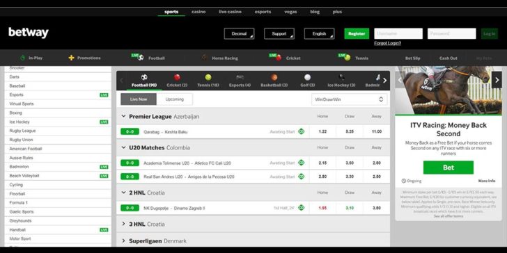betway is the platform for online betting